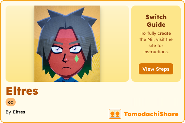 Eltres, a male Mii  with tags: oc