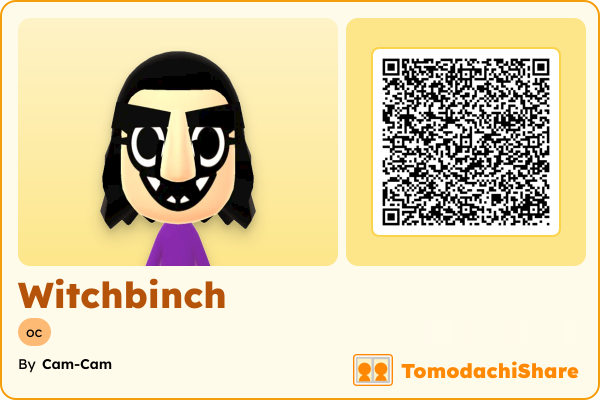 Witchbinch, a female Mii  with tags: oc