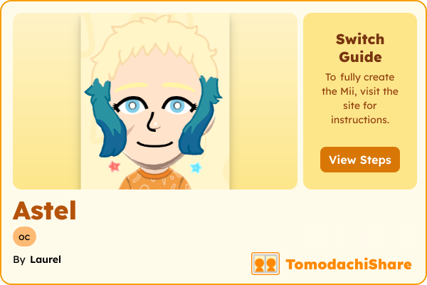 Astel, a male Mii  with tags: oc