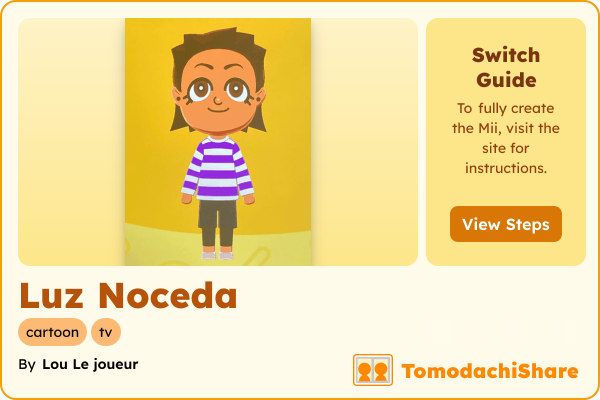 Luz Noceda, a female Mii  with tags: cartoon, tv