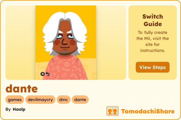 dante, a male Mii  with tags: games, devilmaycry, dmc, dante