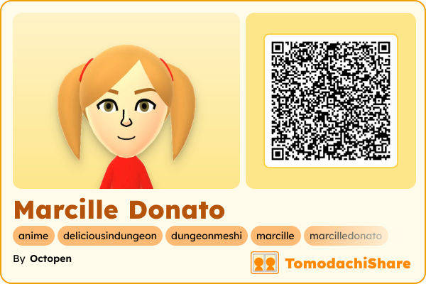 Marcille Donato, a female Mii  with tags: anime, deliciousindungeon, dungeonmeshi, marcille, marcilledonato