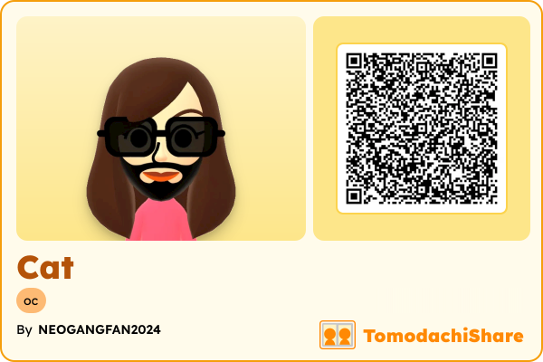 Cat, a female Mii  with tags: oc
