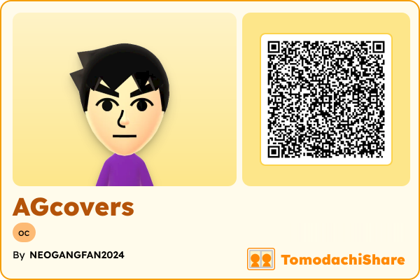 AGcovers, a male Mii  with tags: oc
