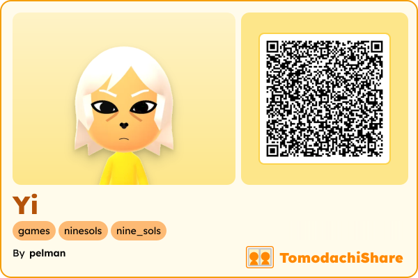 Yi, a male Mii  with tags: games, ninesols, nine_sols