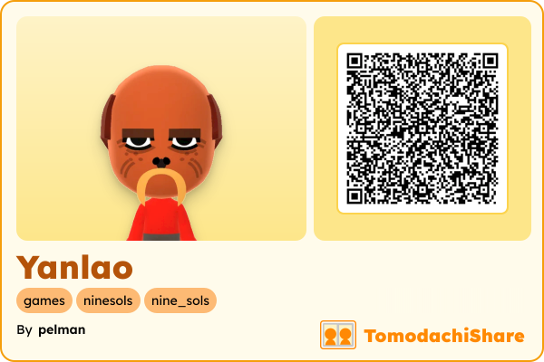 Yanlao, a male Mii  with tags: games, ninesols, nine_sols