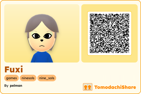 Fuxi, a male Mii  with tags: games, ninesols, nine_sols