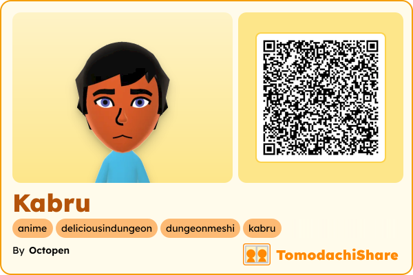 Kabru, a female Mii  with tags: anime, deliciousindungeon, dungeonmeshi, kabru