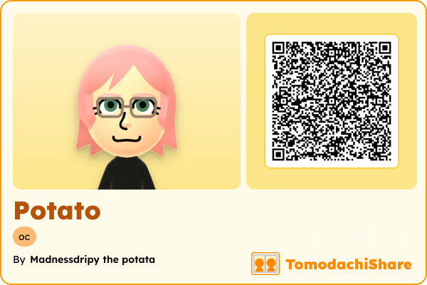 Potato, a female Mii  with tags: oc