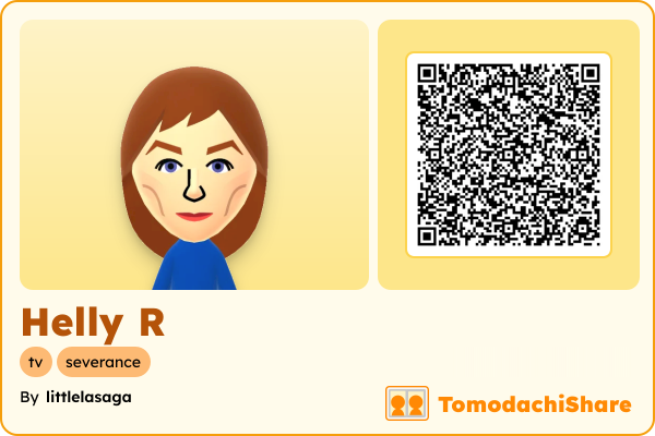 Helly R, a female Mii  with tags: tv, severance