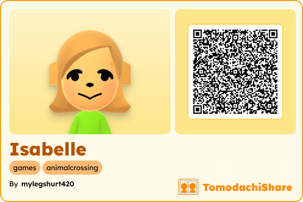 Isabelle, a female Mii  with tags: games, animalcrossing