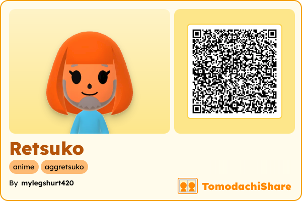Retsuko, a female Mii  with tags: anime, aggretsuko