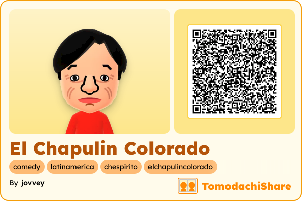 El Chapulin Colorado, a male Mii  with tags: comedy, latinamerica, chespirito, elchapulincolorado